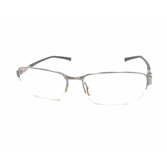 Nike Gunmetal Gray Half Rim Eyeglasses Frames 145 Designer Sports Men Women - Picture 8 of 12